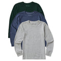 Kids Solid 3-Pack Long Sleeve Crusher Tee Multi 2 product image 1
