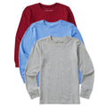 Kids Solid 3-Pack Long Sleeve Crusher Tee Multi 3 product image 1