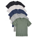 Mens Solid 5-Pack Short Sleeve Crusher Vee Multi product image 1