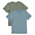 Mens Solid 2-Pack Short Sleeve Slub Slim Fit Pocket Tee product image 1