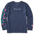 Kids Sweet Strawberries Long Sleeve Crusher Tee product image 1