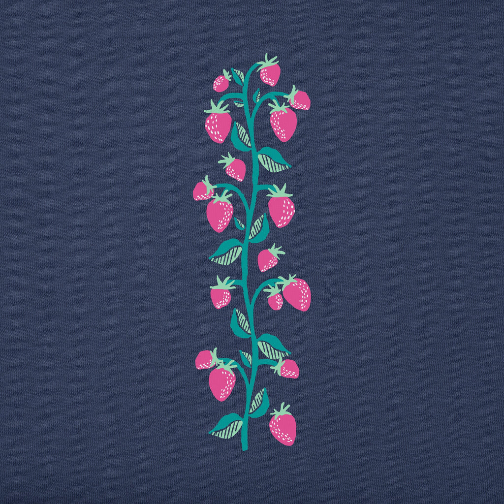 Kids Sweet Strawberries Long Sleeve Crusher Tee product image 3