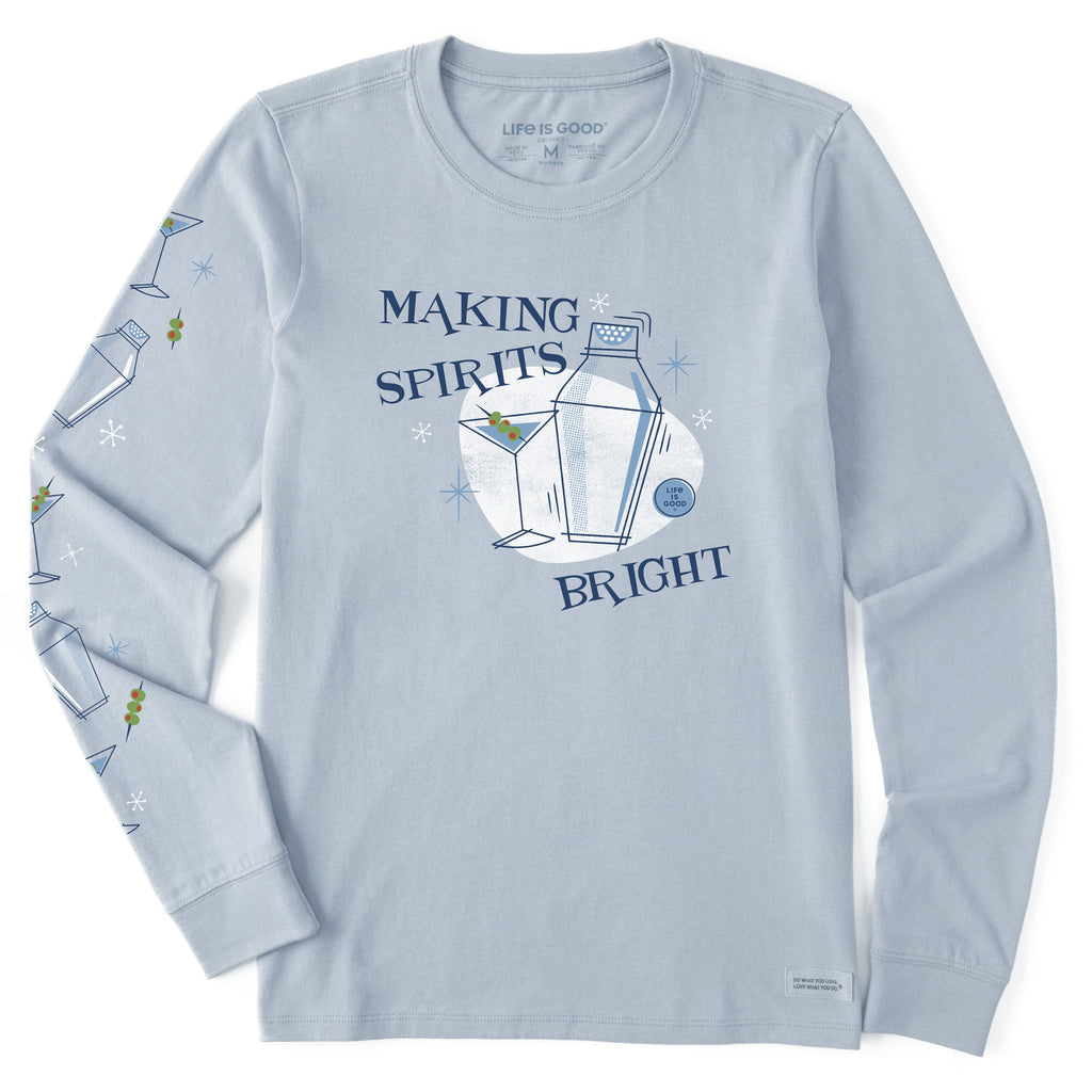 Women's Making Spirits Bright Martini Long Sleeve Crusher product image 1