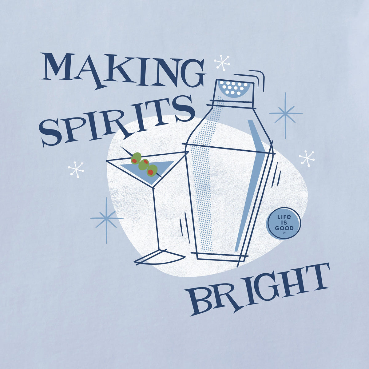 Women's Making Spirits Bright Martini Long Sleeve Crusher product image 2