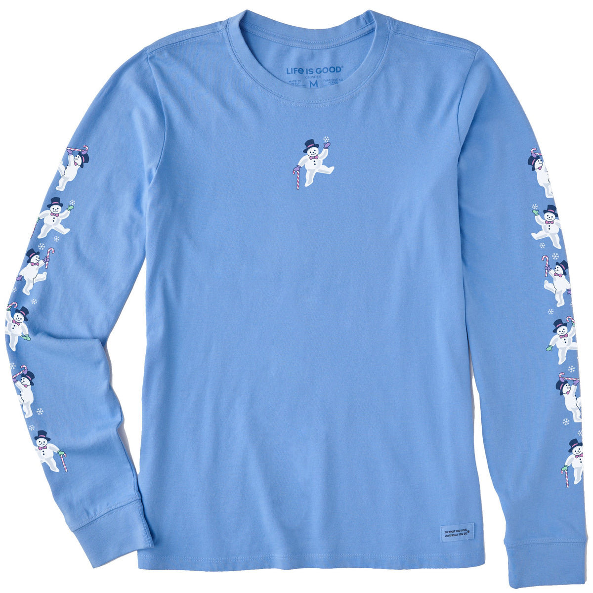 Women's Dancing Snowmen Long Sleeve Crusher Tee product image 1