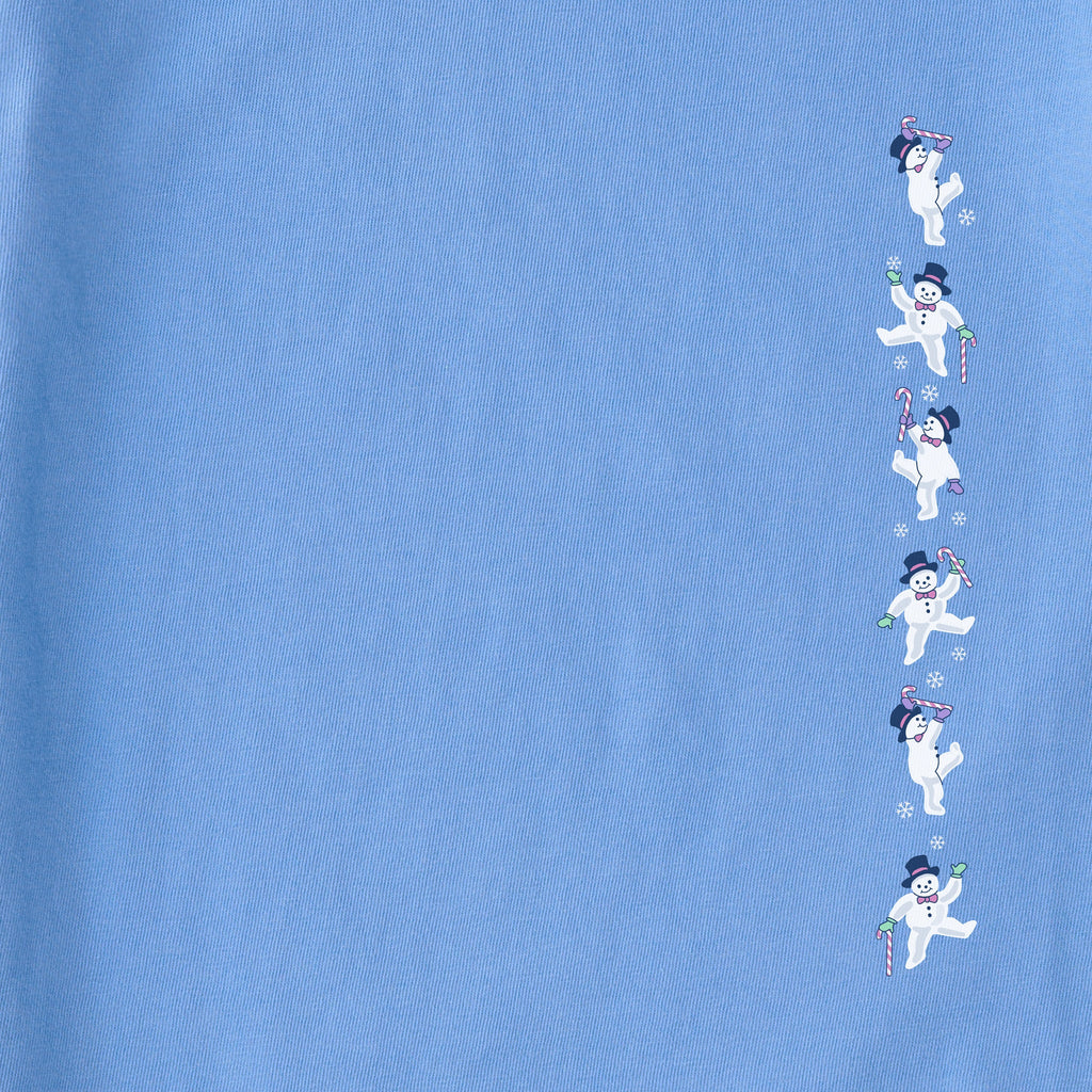 Women's Dancing Snowmen Long Sleeve Crusher Tee product image 4