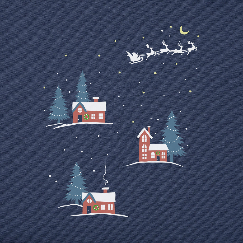 Women's Christmas Eve Village Long Sleeve Crusher Tee product image 3