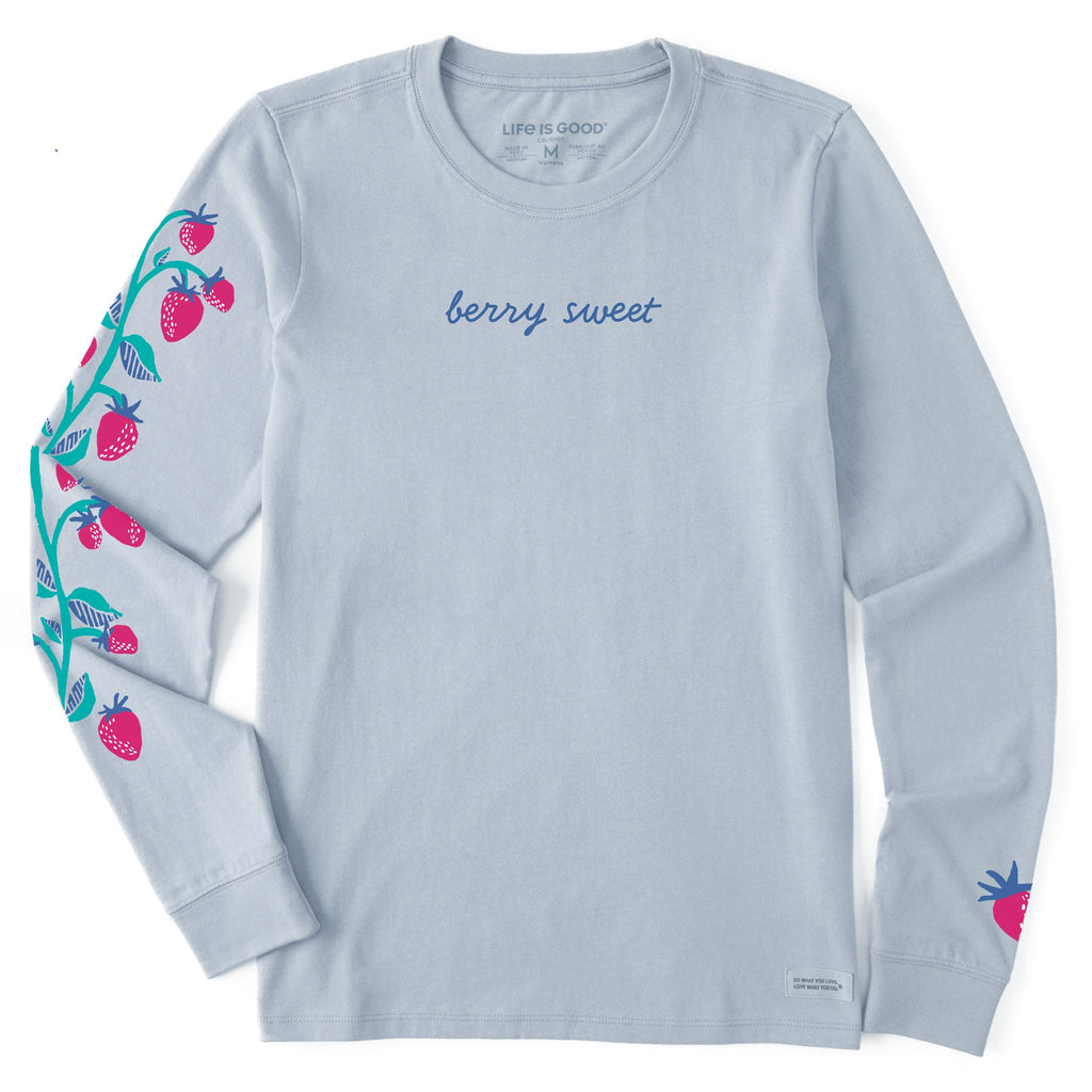 Women's Sweet Strawberries Long Sleeve Crusher Tee product image 1