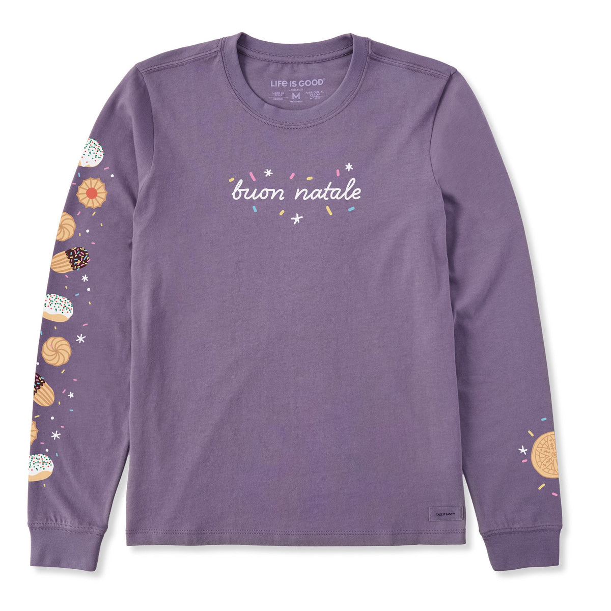 Women's Buon Natale Italian Christmas Cookies Long Sleeve product image 5