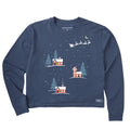 Women's Christmas Eve Village Long Sleeve Crusher Boxy Tee product image 1