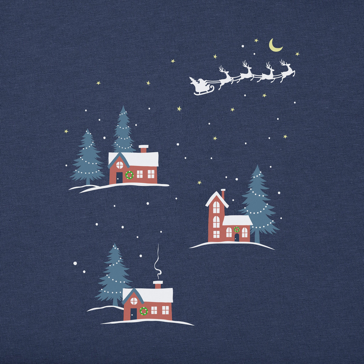 Women's Christmas Eve Village Long Sleeve Crusher Boxy Tee product image 3