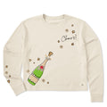 Women's Cheers Champagne Pop Long Sleeve Crusher Boxy Tee product image 1