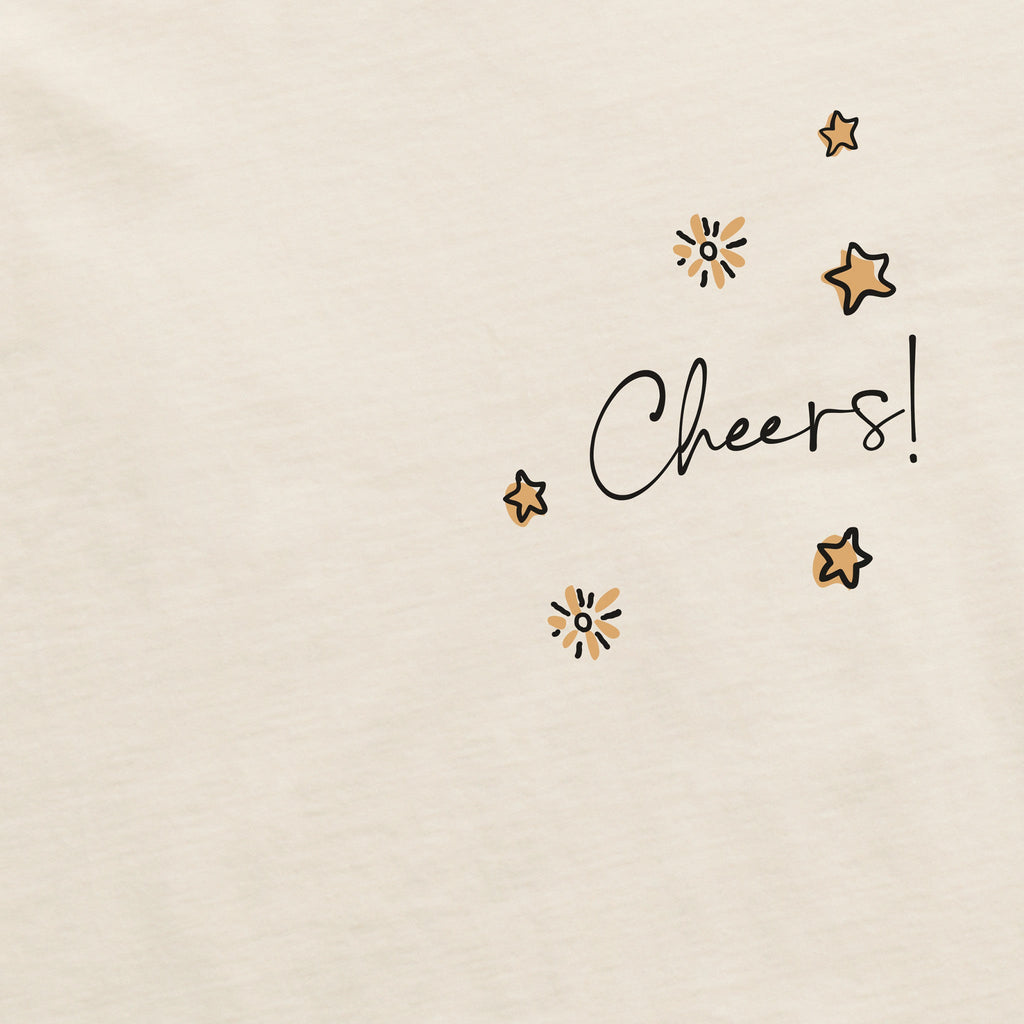 Women's Cheers Champagne Pop Long Sleeve Crusher Boxy Tee product image 2
