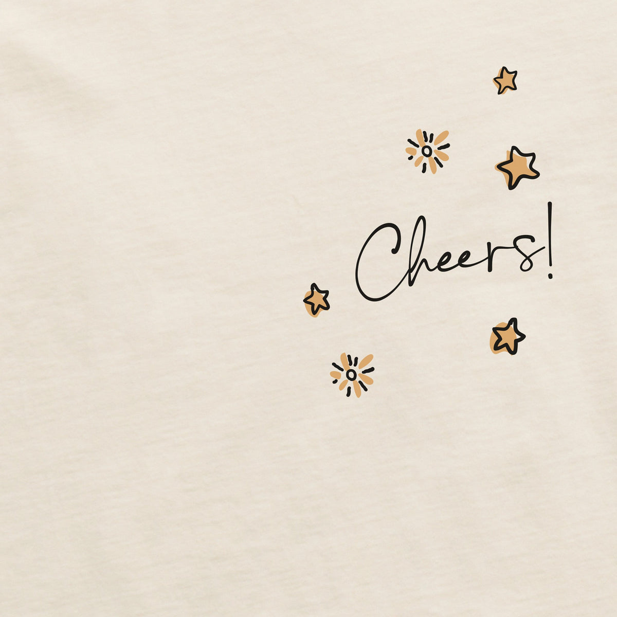 Women's Cheers Champagne Pop Long Sleeve Crusher Boxy Tee product image 2