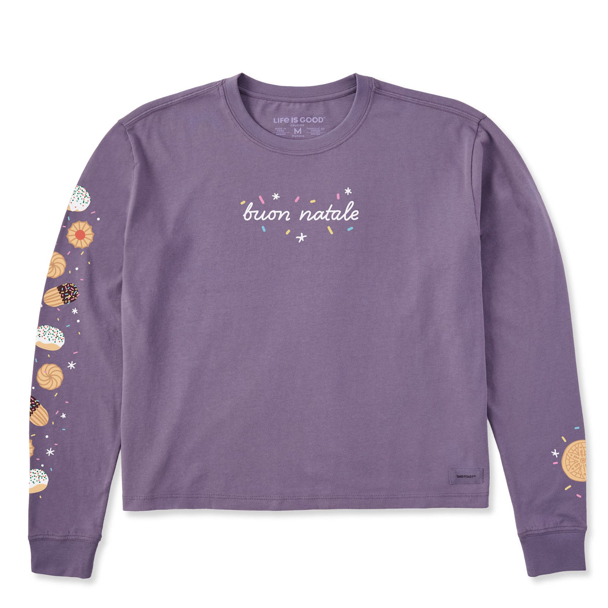 Women's Buon Natale Italian Christmas Cookies Long Sleeve product image 1