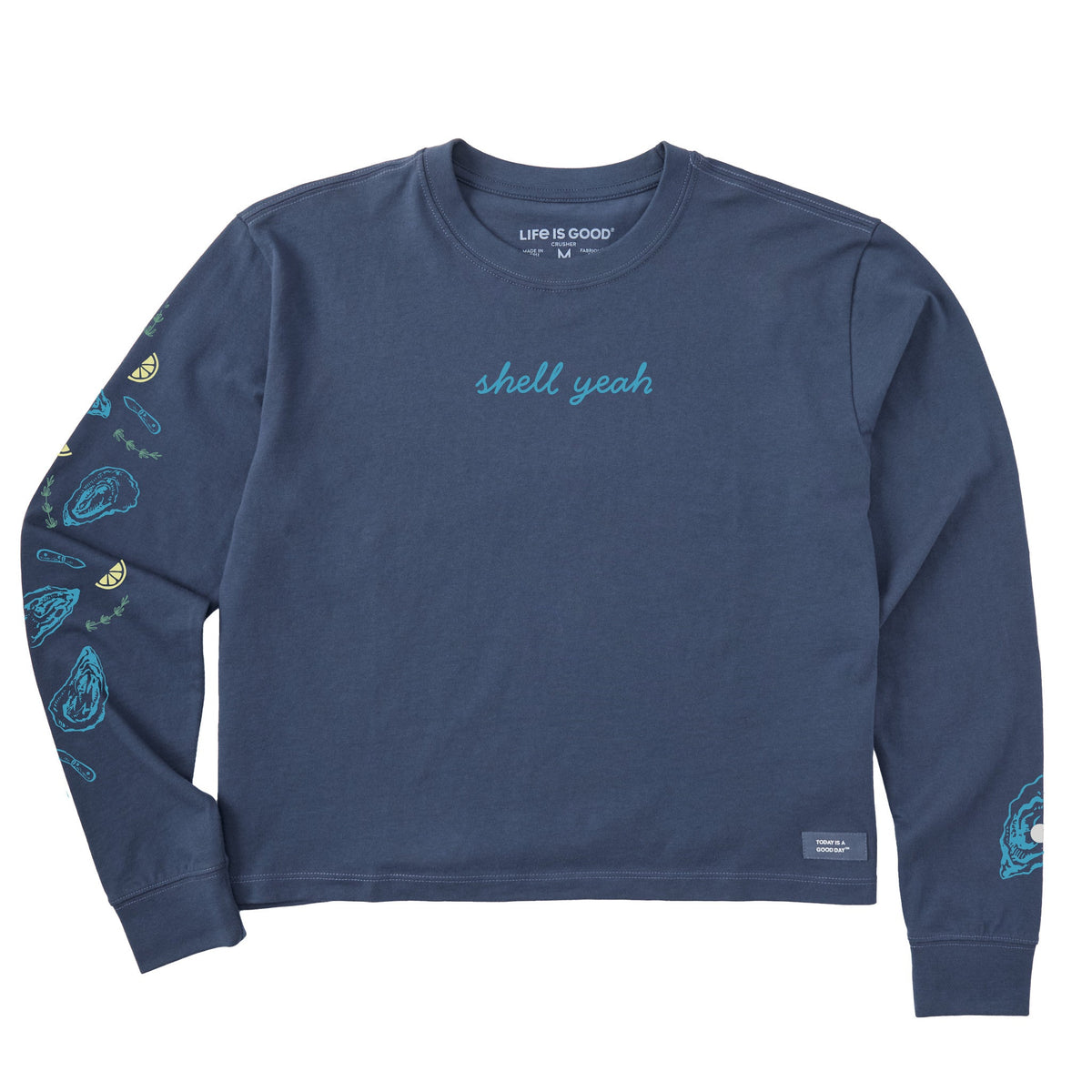 Women's Shell Yeah Oysters Long Sleeve Crusher Boxy Tee product image 1