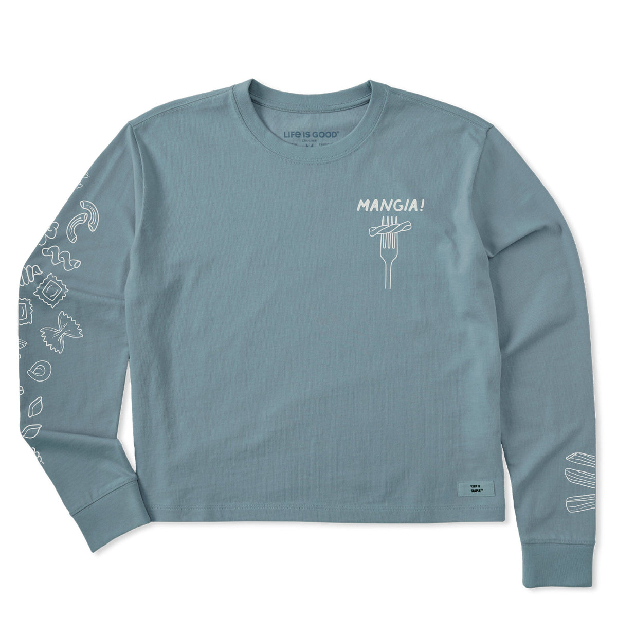 Women's Mangia! Long Sleeve Crusher Boxy Tee product image 1