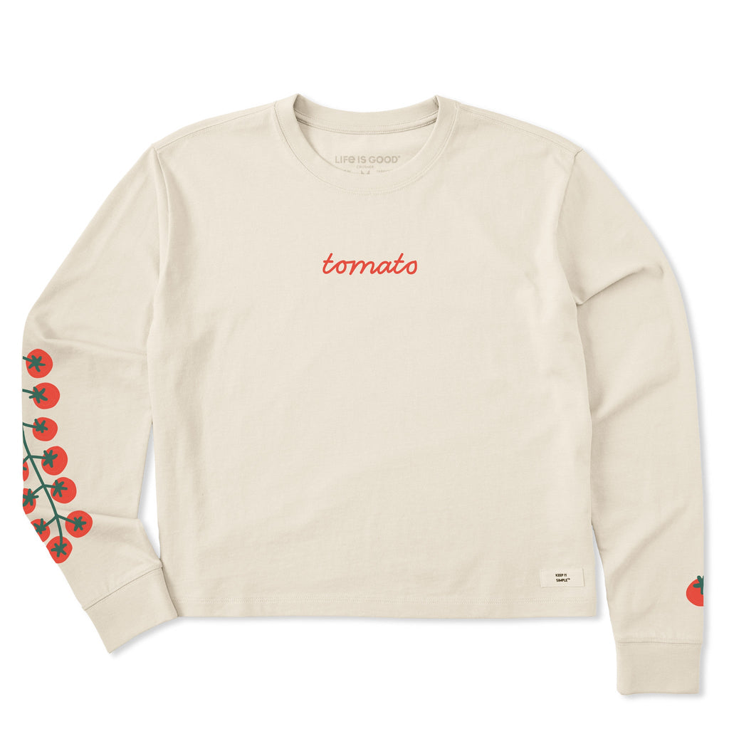 Women's Cherry Tomatoes Long Sleeve Crusher Boxy Tee product image 1