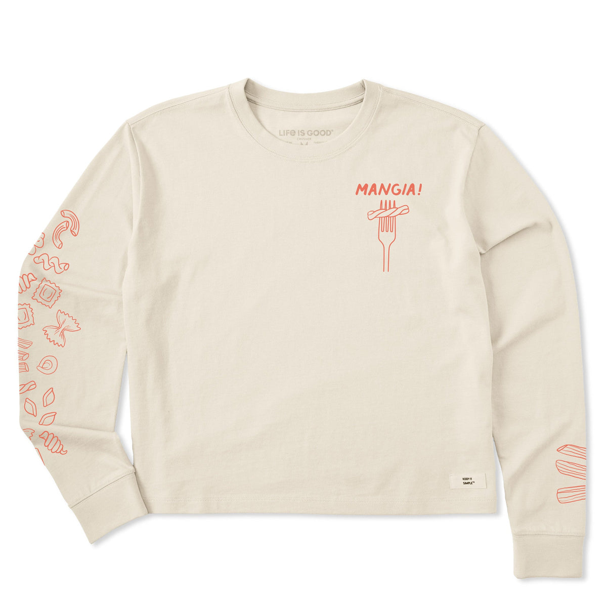 Women's Mangia! Long Sleeve Crusher Boxy Tee product image 5