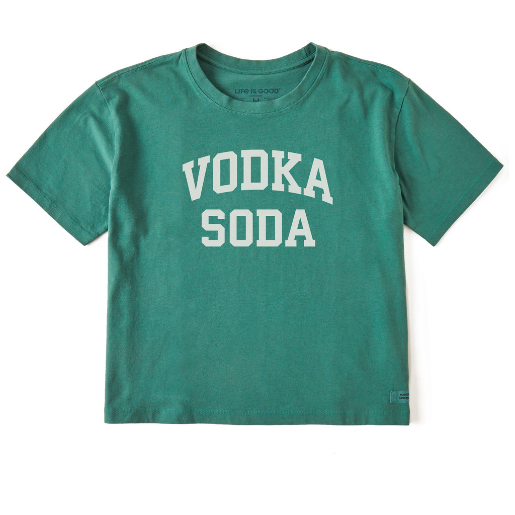 Women's Vodka Soda Arch Short Sleeve Crusher Boxy Tee product image 1