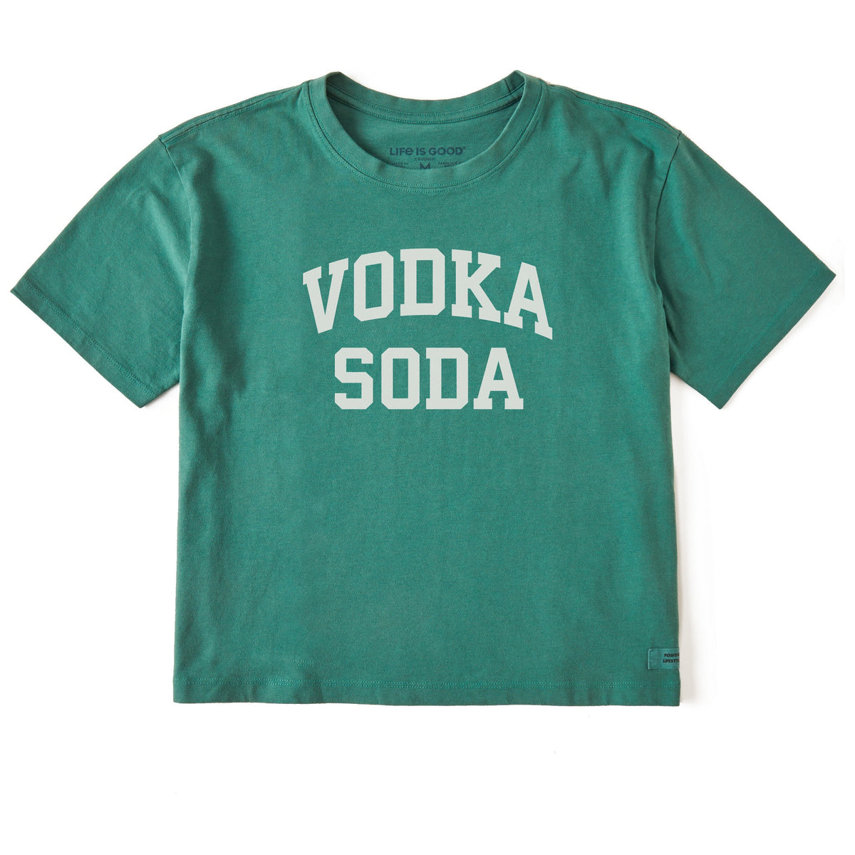 Women's Vodka Soda Arch Short Sleeve Crusher Boxy Tee product image 1