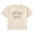 Women's Oat Milk Latte Arch Short Sleeve Crusher Boxy Tee product image 1