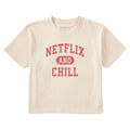 Women's Netflix and Chill Arch Short Sleeve Crusher Boxy Tee product image 1