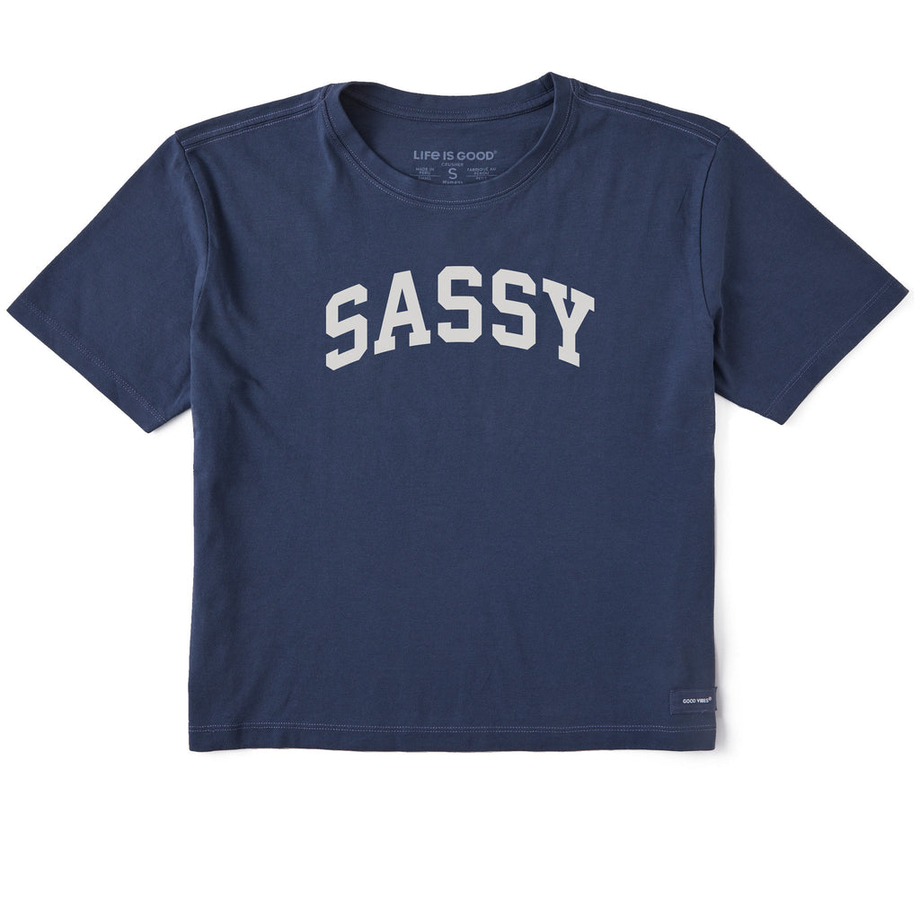 Women's Sassy Arch Short Sleeve Crusher Boxy Tee product image 1