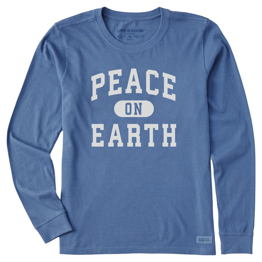 Women's Peace on Earth Arch Long Sleeve Crusher Tee product image 1