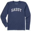 Women's Sassy Arch Long Sleeve Crusher Tee product image 1