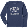Women's Please and Thank You Arch Long Sleeve Crusher Tee product image 1