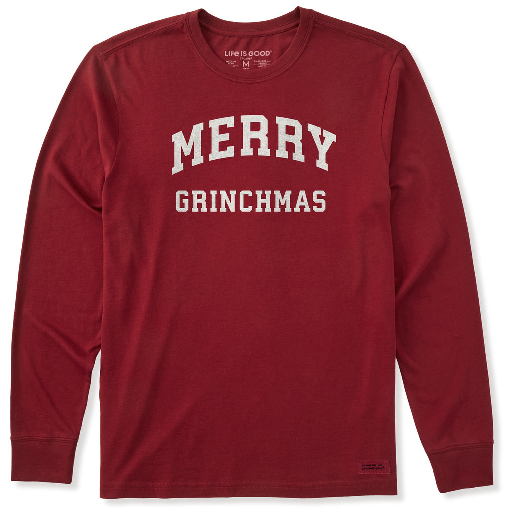 Men's Merry Grinchmas Arch Long Sleeve Crusher Tee product image 1
