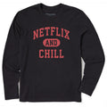 Men's Netflix and Chill Arch Long Sleeve Crusher Tee product image 1