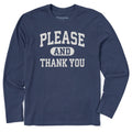 Men's Please and Thank You Arch Long Sleeve Crusher Tee product image 1
