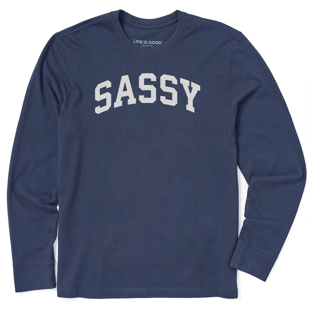 Men's Sassy Arch Long Sleeve Crusher Tee product image 1