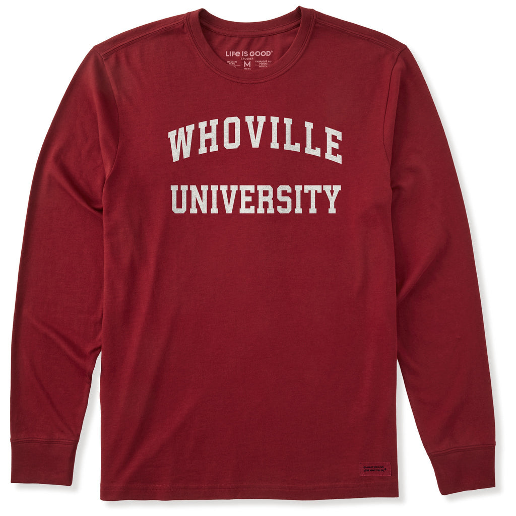 Men's Whoville University Arch Long Sleeve Crusher Tee product image 1