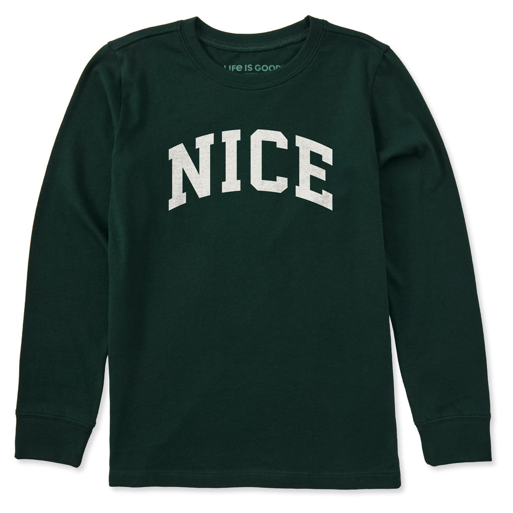 Kids Nice Arch Long Sleeve Crusher Tee product image 1