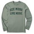 Men's See More Live Music Arch Long Sleeve Crusher Tee product image 1