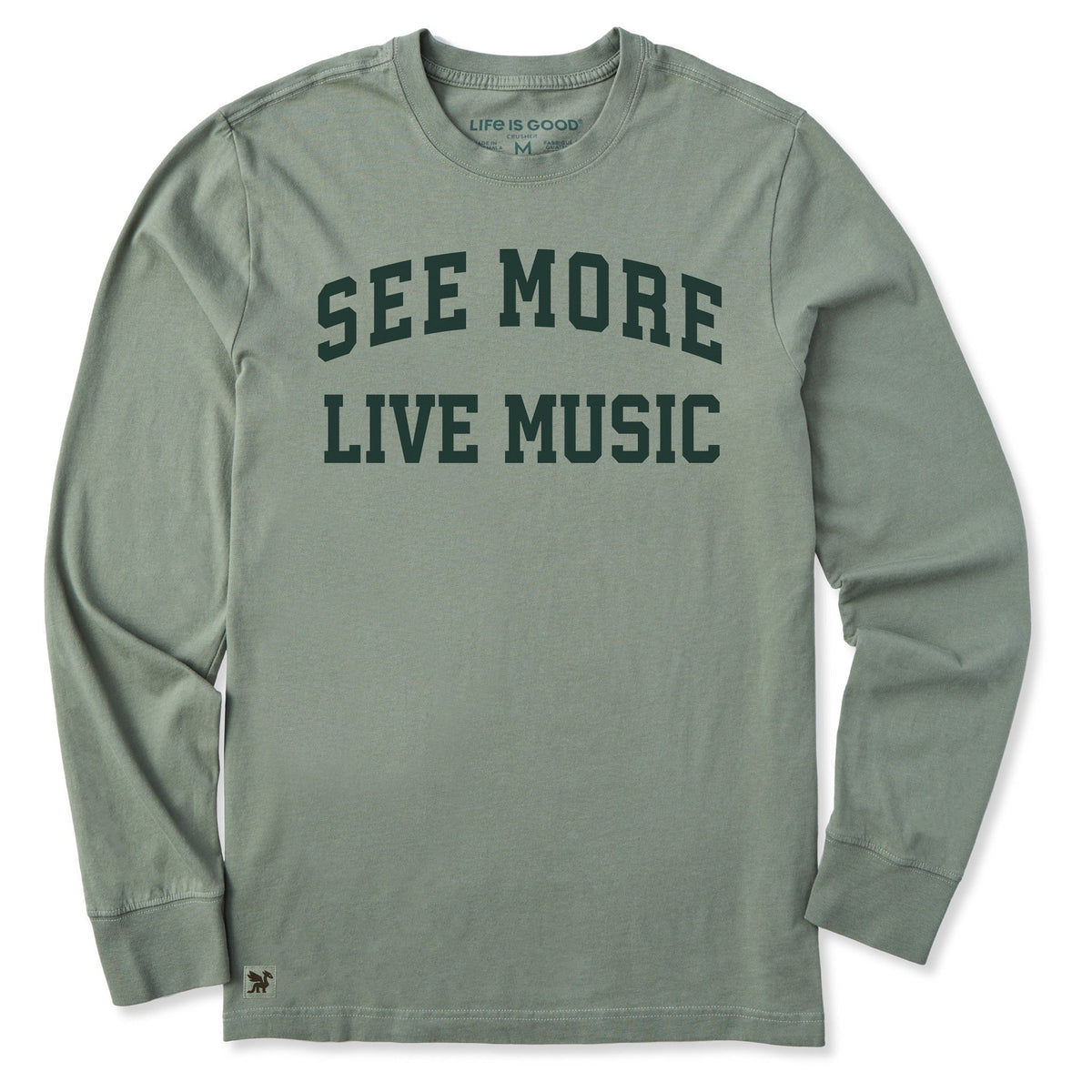 Men's See More Live Music Arch Long Sleeve Crusher Tee product image 1