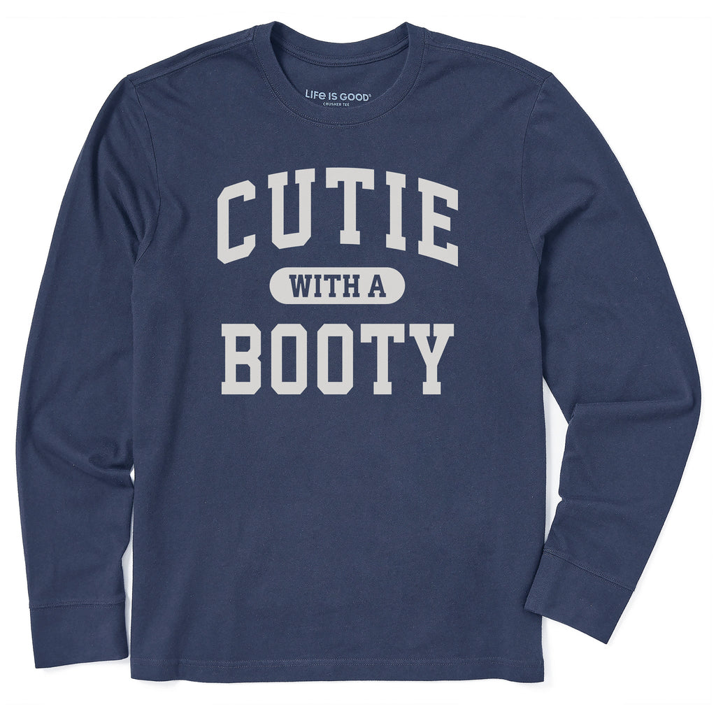 Men's Cutie with a Booty Arch Long Sleeve Crusher Tee product image 1
