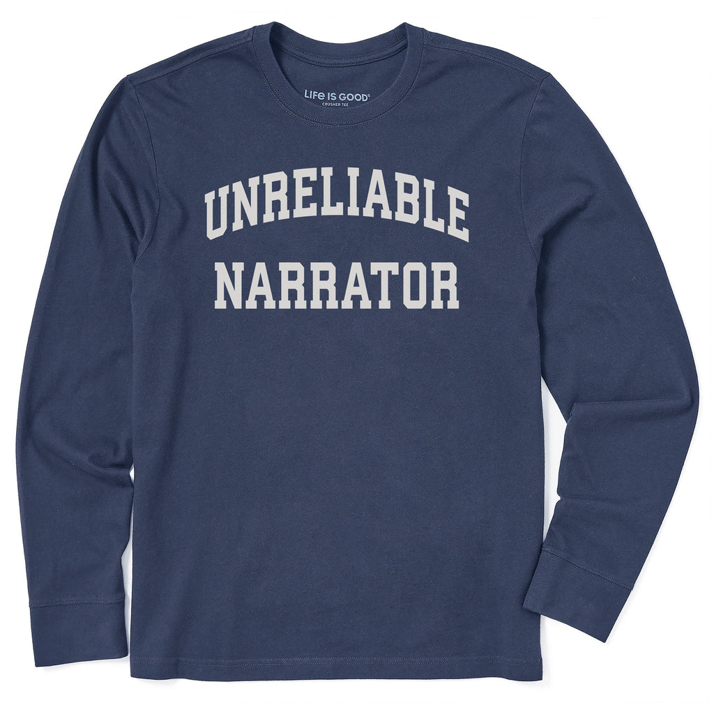Men's Unreliable Narrator Arch Long Sleeve Crusher Tee product image 1