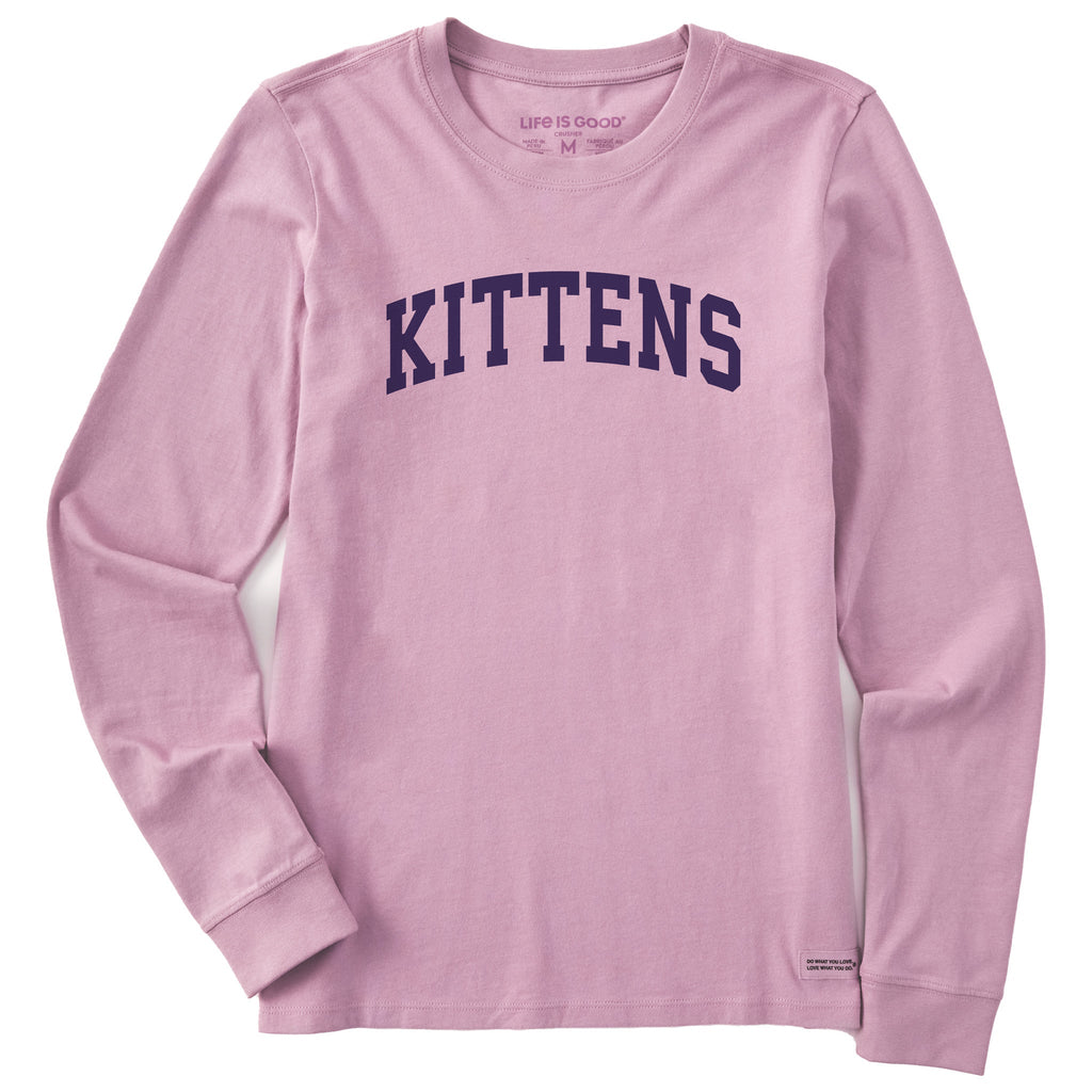 Women's Kittens Arch Long Sleeve Crusher Tee product image 1