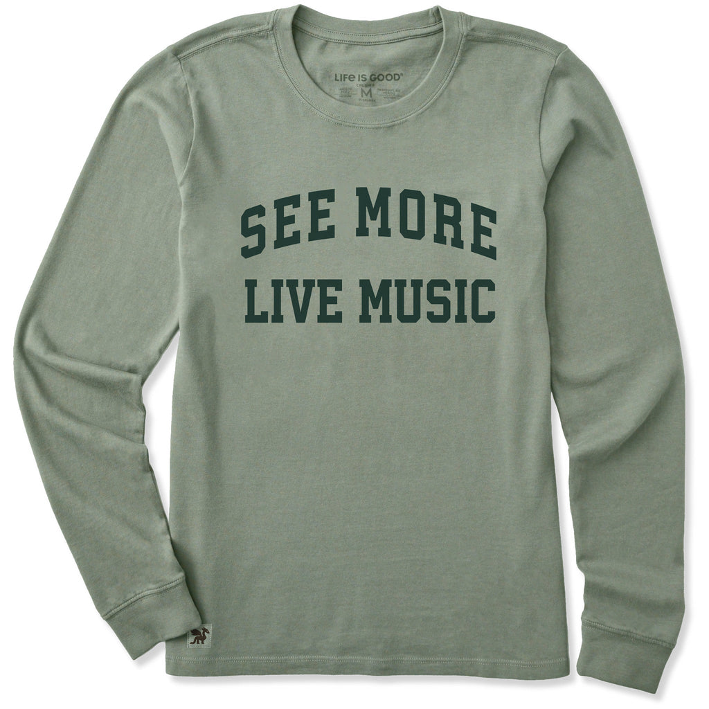 Women's See More Live Music Arch Long Sleeve Crusher Tee product image 1