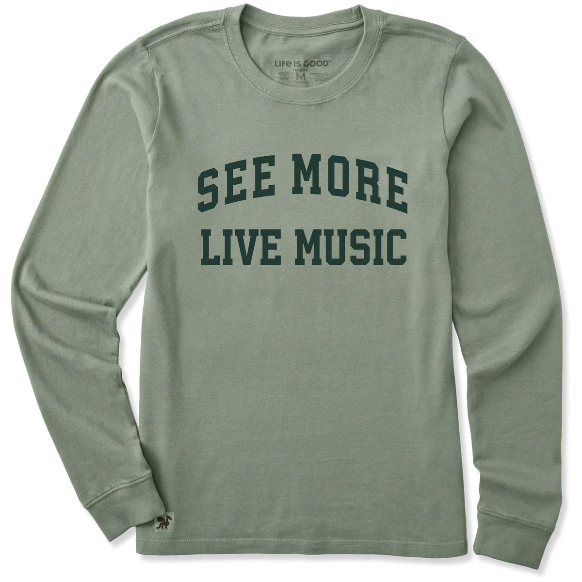 Women's See More Live Music Arch Long Sleeve Crusher Tee product image 1