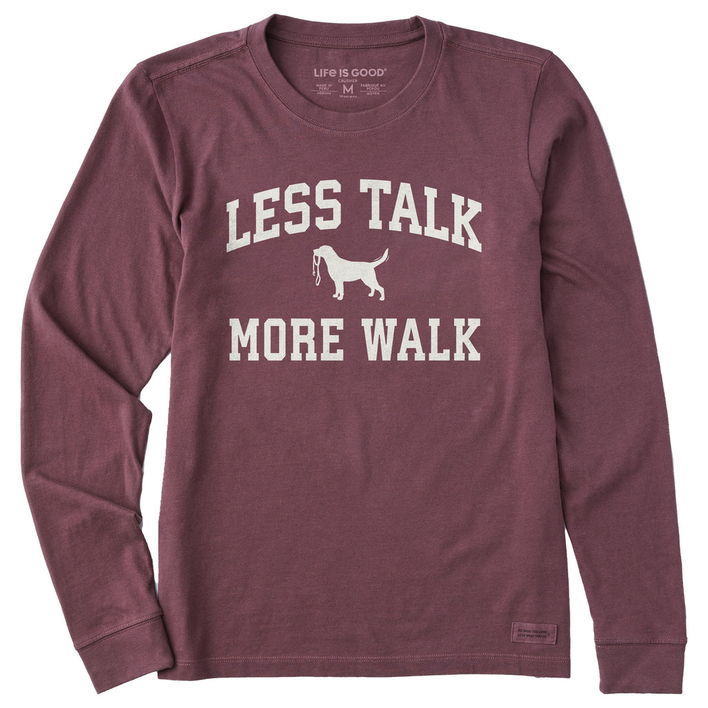 Women's Less Talk More Walk Arch Long Sleeve Crusher Tee product image 1