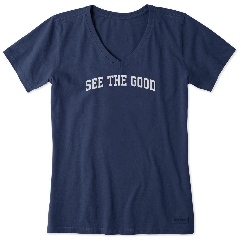 Women's See the Good Arch Short Sleeve Crusher Vee product image 1