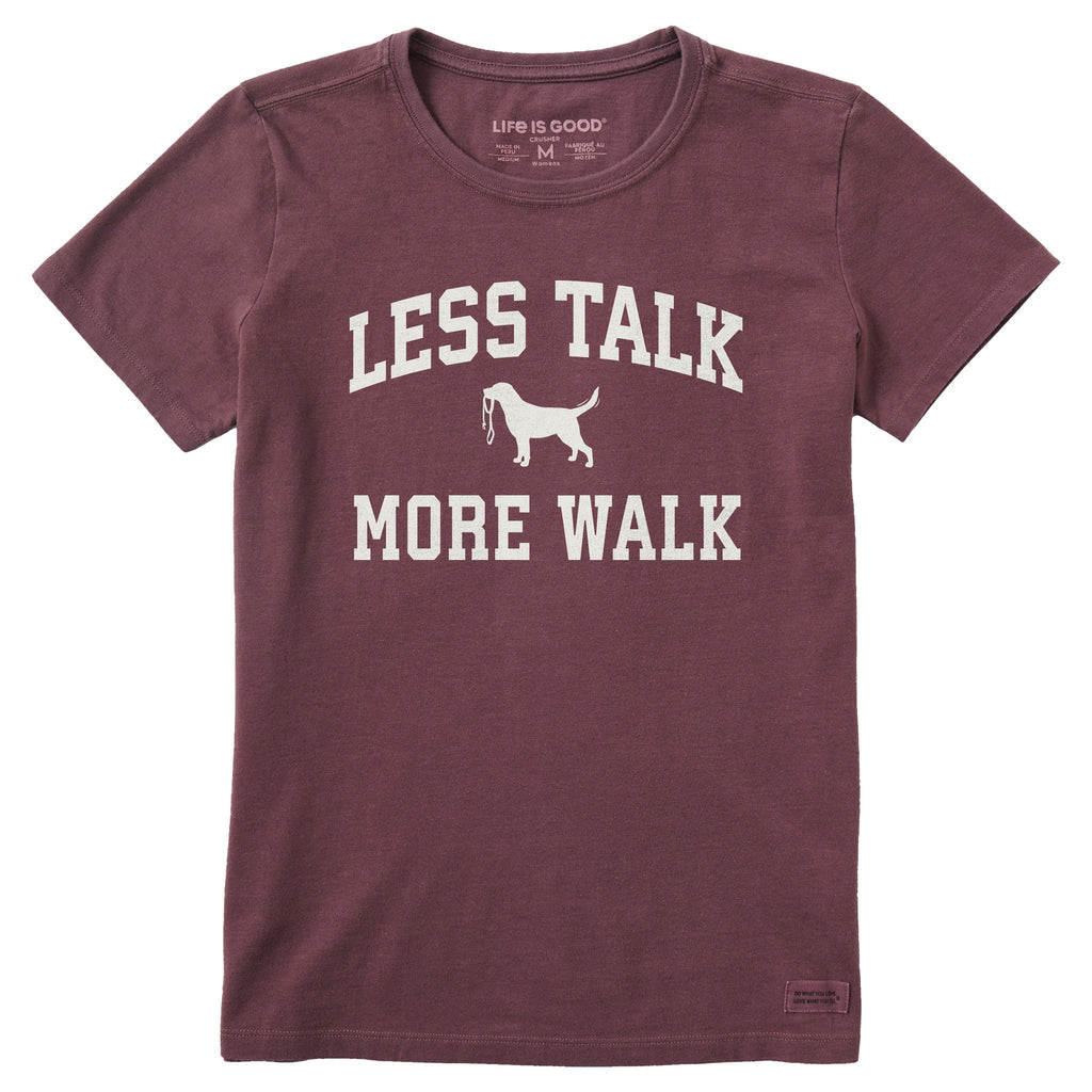 Women's Less Talk More Walk Arch Short Sleeve Crusher Tee product image 1