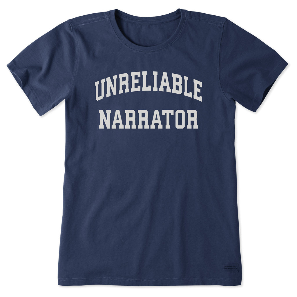 Women's Unreliable Narrator Arch Short Sleeve Crusher Tee product image 1