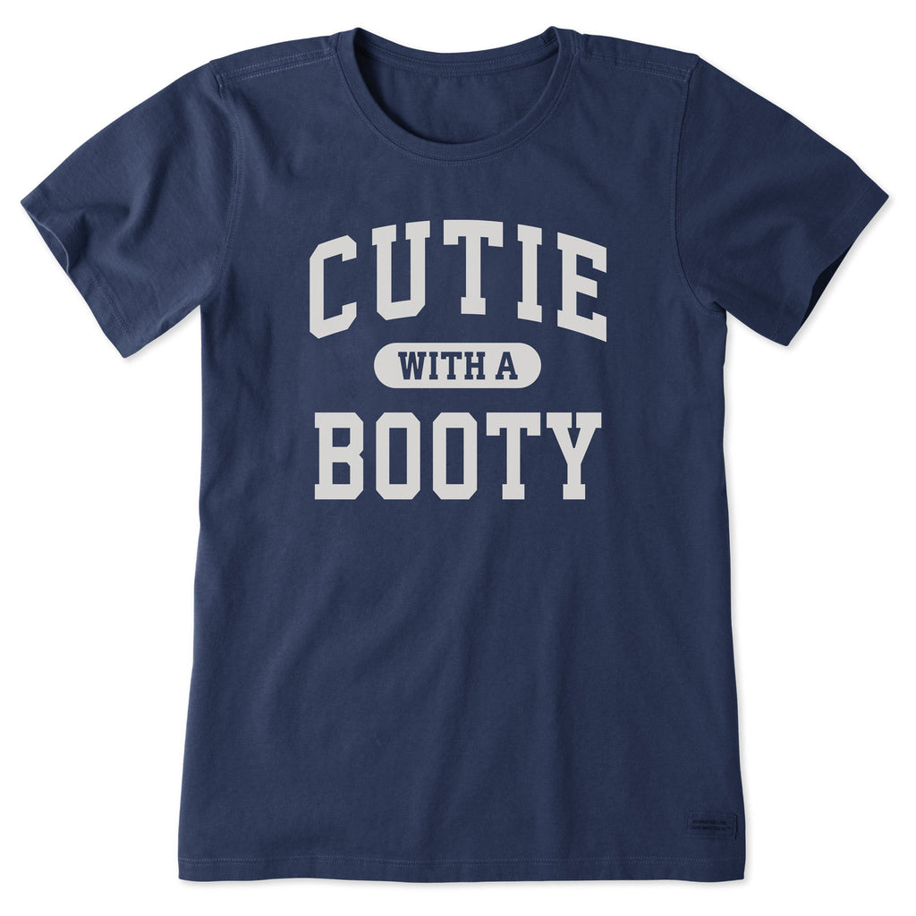 Women's Cutie with a Booty Arch Short Sleeve Crusher Tee product image 1
