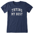 Women's Trying My Best Arch Short Sleeve Crusher Tee product image 1